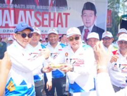 Ribuan Warga Pontianak Meriahkan Jalan Sehat HUT ke-17 Gerindra di Alun-Alun Kapuas