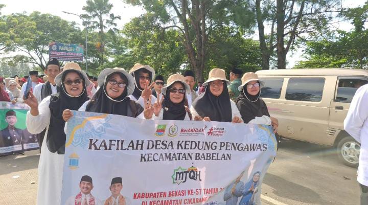 Partisipasi Pemdes Kedung Pengawas Warnai Pawai Ta’aruf MTQH Tahun Ini