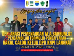 Organisasi Kepemudaan Semakin Deras Mengarah Dukungan ke Calon Ketua KNPI Langkat M.A Bahrum, ST