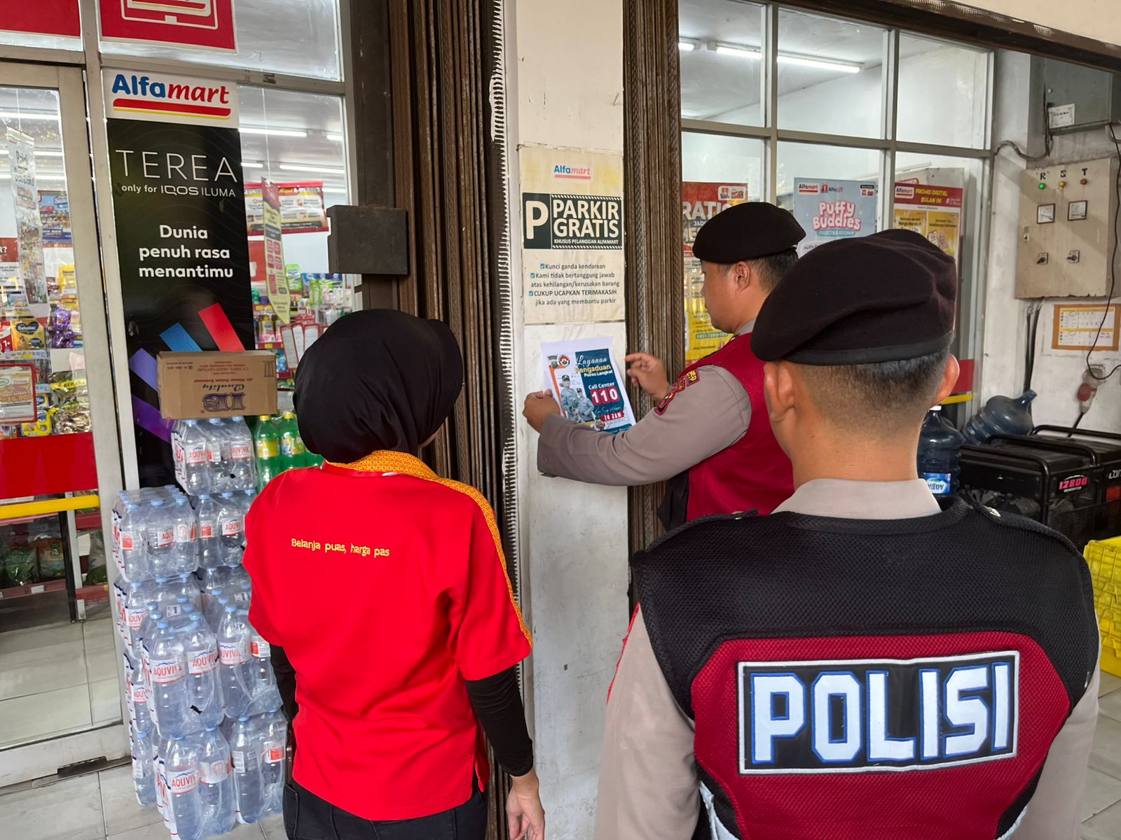 Sat Samapta Polres Langkat Gelar Patroli Blue Light dan Sosialisasi Call Center 110