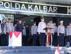 Pengambilan Air Suci Satbrimob Polda Kalbar Menyambut HUT Bhayangkara ke 78 Merupakan Rangkaian Pemuliaan Terhadap Nilai – Nilai Tribrata