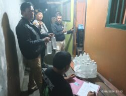 Rumah Tempat Jual Miras Ciu Rasa Leci di Area Pasar Bandar Kota Kediri Kembali Digerebek Polsek Mojoroto