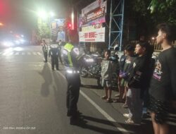 Jumat Malam, Satlantas Polres Kediri Kota Obrak -abrik Balap Liar, Seperti Apa Aksinya ?