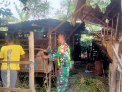 Babinsa Selalu Memberikan Semangat Dan Motivasi Kepada Masyarakat Binaan Nya