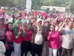 Tim Pemenangan AA Bersama Relawan AKKUR – AKK ASA Kecamatan Babelan, Gelar Senam Sehat di Panjibuwono
