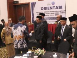 DPRK Pidie Jaya Gelar Orientasi Dihadiri Kepala BPSDM Propinsi Aceh