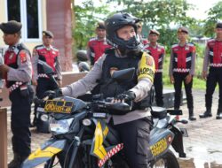 Menjelang Pilkada 2024, Kapolres Pidie Jaya Pimpin Patroli Motor, Tinjau Area Strategis dan Objek Vital