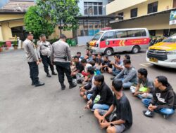 Operasi Premanisme di Wilayah Polres Metro Jakarta Utara Berhasil Amankan 21 Orang