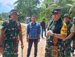 Tim Wasev Pusterad Tinjau TMMD Ke 122 Kodim 0103 Aceh Utara di Muara Satu