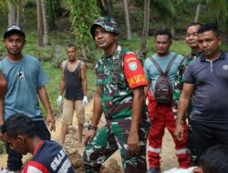 Rasa Bahagia Masyarakat Bersama TNI Kodim 0103/Aceh Utara, Perbaikan Jalan Baru di Gampong Paloh Punti