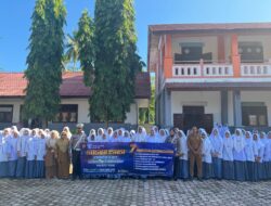 Satlantas Polres Pidie Saweu Sikula Dalam Rangka Operasi Zebra Seulawah 2024