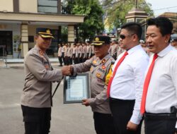 Respon Cepat Membubarkan Pencak Dor Tanpa Ijin : Kabag Ops Polres Kediri Kota Diganjar Penghargaan !