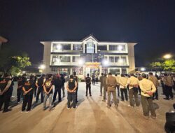 Kapolsek Koja Pimpin Apel Kegiatan Rutin Yang Ditingkatkan (KRYD) dalam Rangka Antisipasi Guantibmas di Wilayah Hukum Polsek Koja