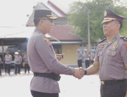 Kapolres Pidie Pimpin Ucapara Kenaikan Pangkat Pengabdian Personel Polres Pidie