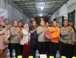 Patroli Motor dan Ngopi Kamtibmas Kapolres Metro Jakarta Utara di Wilayah Koja