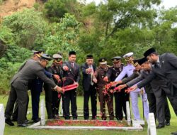 Dandim 0103/Aceh Utara Pimpin Upacara Ziarah Nasional Di Taman Makam Pahlawan Lhokseumawe