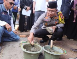 Kapolres Metro Jakarta Utara Hadiri Peletakan Batu Pertama Masjid dan Pondok Pesantren Shibghotallah Al-Islamy di Cilincing