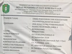 Pembangunan Ruang Kelas Baru SMKN 3 Bengkayang Diduga Bermasalah, Dinding Retak Sebelum Serah