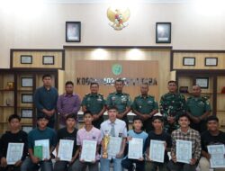 Dandim 0103/Aceh Utara Berikan Apresiasi Dan Penghargaan Kepada Tim Basket Binaan