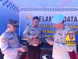 Hari Pertama Ops Lilin Maung 2024, Si Propam Polres Lebak Laksanakan Pengecekan Personil Pam Pospam dan Posyan