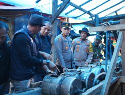 Tim Gabungan Polda Aceh dan Polres Pidie Tutup Tambang Emas ilegal di Geumpang