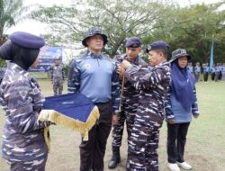 Komandan Lanal Lhokseumawe Buka Retret Bela Negara Pimpinan Universitas Malikussaleh di Posbinpotmar Rancung