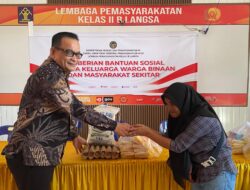 Wujud Kepedulian Lapas Langsa, Berikan Bantuan Sembako untuk Keluarga Warga Binaan dan Masyarakat Kurang Mampu