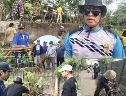 Antisipasi Banjir Di Musim Penghujan, Kades Mursan Hamdani Ajak Perangkat Desa Dan Warganya Bersih – Bersih Lingkungan