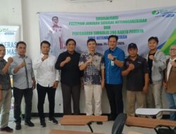 Irpan Haeroni Sosialisasikan Program Jaminan Sosial Ketenagakerjaan Serta Penyerahan Simbolis Kartu BPJS KT Untuk 200 Peserta