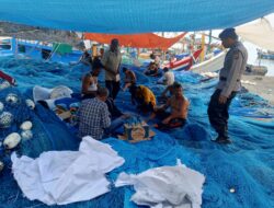 Beri Rasa Aman Pada Nelayan Sat Pol Airud Polres Lhokseumawe Patroli Kawasan TPI Pusong