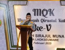 Kapolsek Muara Dua Hadiri Pembukaan Musabaqah Qiraatul Kutub ke-V di Dayah Sirajul Muna