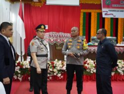 Polres Pidie Sukses Amankan Pengambilan Sumpah dan Pelantikan Bupati dan Wakil Bupati Pidie.