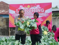 Kapolres Lhokseumawe dan Bhayangkari Launching Program Pekarangan Pangan Lestari