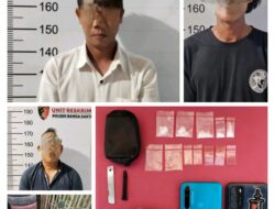 Personel Polsek Banda Sakti Ciduk Tiga Pelaku Penyalahgunaan Narkotika