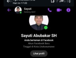 Klarifikasi Terkait Akun Facebook Palsu, Sayuti Abukar SH