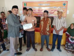 Pekon Sinar Sekampung Kecamatan Air Nanigan Salurkan BLT DD Kepada 29 Penerima KPM