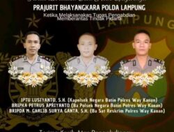 Tiga Anggota Kepolisian, Polres Way Kanan Gugur: Saat Melakukan Penggerebegan di Lokasi Perjudian Sabung Ayam