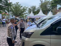 PT. PIM Gelar Mudik Gratis, Satlantas Polres Lhokseumawe Cek Kendaraan dan Tes Urine Pengemudi
