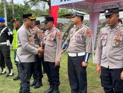 Wakapolres Lhokseumawe Tinjau Kesiapan Personel di Pos Pam Lebaran