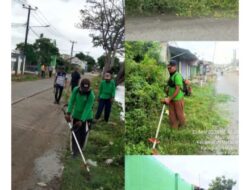Ciptakan Lingkungan Aman Dan Nyaman Menjelang Idul Fitri 1446 H, Pemdes Muara bakti Bersih-Bersih Lingkungan