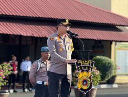 Cegah Pelanggaran Yang Dilakukan Oleh Personel, ini Pesan Kapolres Pidie Saat Pimpin Apel Jam Pimpinan