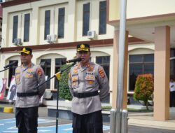 Apel Pagi Bersama, Kapolres Lhokseumawe AKBP Dr Ahzan, Sampaikan Apresiasi atas Dedikasi AKBP Henki Ismanto