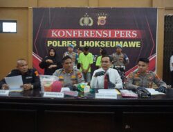 Polres Lhokseumawe Ungkap Dua Kasus Peredaran Sabu di Aceh Utara