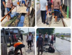 Pemdes Dan Masyarakat Desa Srimahi Bersatu Menjaga Kebersihan Lingkungan Melalui Gotong Royong