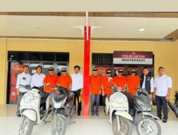 Satreskrim Polres Pidie Tangkap 6 Pelaku Curanmor dalam Operasi Sikat Seulawah 2025