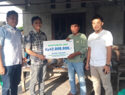 H. Irpan Haeroni, SM., Bersama BPJS Ketenagakerjaan Salurkan Santunan JKM Pada Warga Petani Desa Srijaya