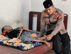 Kapolres Lhokseumawe Kunjungi M. Ramadhan, Pemuda Disabilitas di Pedalaman Aceh Utara