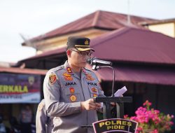 Polres Pidie Gelar Apel Kesiapan Pengamanan Antisipasi Gangguan Kamtibmas