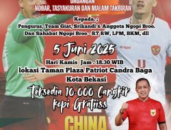 Komunitas Ngopi Broo Hadir Menyediakan 10.000 Cangkir Kopi Gratis dalam Rangka Nobar, Tasyakuran dan Malam Takbiran