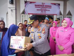 Kapolres Lhokseumawe Gelar Silaturrahmi dan Baksos di Pusong Lama Sambut HUT Bhayangkara ke-79